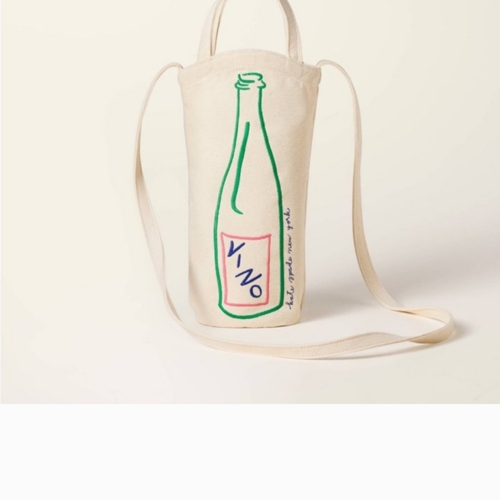 Kate Spade x Target Exclusive Canvas Wine Bottle Crossbody Tote